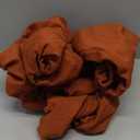 Smiry Waterproof Seat Covers for Dining Room Chairs Set of 8, Stretch Jacquard Removable Washable Chair Seat Slipcovers Protector, No Rear Covers, Rust, 19"D x 19"W x 4"H