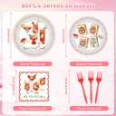 Mahjong Party Supplies Plates and Napkins, Disposable Plates Set