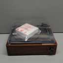 Vinyl Record Player with Speakers Vintage Turntable for Vinyls Records Belt-Driven Turntables 3-Speed Bluetooth Playback Headphone AUX RCA Line LP Vinyls Players for Sound Enjoyment Retro Brown