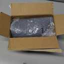 Silicone Oven Mitts, Heat Resistant 2PCS Oven Mitts with Soft Cotton Lining, Waterproof Non-Slip Grip Oven Glove, Kitchen Potholder Mits for BBQ, Baking, Cooking, 12.5 Inch - Grey