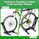 HOMEE Bicycle Floor Stand Parking Bike Rack,Bike Rack Stand Wheel Holder Fit 20"-29",Foldable Bike Storage Stand for Mountain and Road Bike,Cycling Storage Organizer for Indoor Outdoor Home Garage