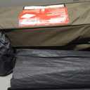 Coleman Queen-Size Airbed Cot Combination, Folding Air Mattress with Steel Frame & Side Table, Battery Pump Included, Great for Camping, Lounging, Elevated Sleeping, Guests, & More