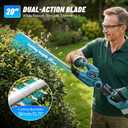 Pole Hedge Trimmer Cordless for Makita 18V Battery, 2-in-1 Handheld & Long Reach Hedge Trimmer w/ 8.5FT Extension Pole, 20" Dual-Action, 3/4" Cutting Capacity, 150 Adjustable Head (Tool Only)