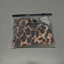 SOLY HUX Women's Leopard Print Crop Tops Square Neck Sleeveless Tank Top Brown Leopard Print Medium (M)