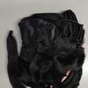 Spooktacular Creations Girls Cat Costume, Black Cat Plush Costume, Child Outfit Set with Tail Headband Gloves for Kids Halloween Role Play Themed Parties, M