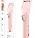 Heated Eyelash Curler Premium PRO - Fast Heat up in 8s - 24 Hours Long Lasting - Rechargeable Electric Eyelash Curler with Type-C, Innovative L Silicone, 2 Heat Modes, Anti-Burn Eyelid, Pink