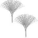 100pcs Beaded Stick Bride Wedding Pearl Bouquet Party Decoration (Silver)