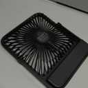 Warmco 10000mAh Portable Travel Fan 7-inch, Max 24H Runtime, Ultra-thin Quiet Rechargeable Battery Operated Desk Fan with Digital Display for Camping, Office, Bedroom, Cruise Essentials