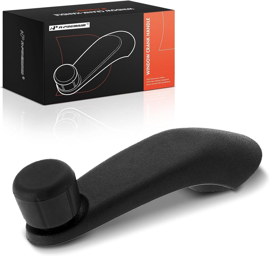 A-Premium Window Crank Handle Driver or Passenger Compatible with Chevy, GMC, Saturn, Olds & Isuzu Vehicles - Express Savana 1500 2500 3500 4500, S10, Blazer, Jimmy, SC1, SC2, SL, SL1, SL2 & More