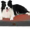 Bedsure Self Warming Dog Beds Large Sized Dog - Comfy Puppy Beds with Removable Washable Cover, Orthopedic Egg Crate Foam Pet Mat, Suitable for Pet Up to 65 lbs (36"L x 27"W x 3"Th, Ashen Grey-Self Warming Version)