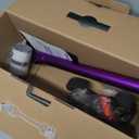 Cordless Stick Vacuum Cleaner, Handheld Rechargeable Lightweight Small Vac Electirc Broom Dust Catcher for Hardwood Floors Carpet Pet Hair Litter Home Clean, Detachable Battery (Purple)