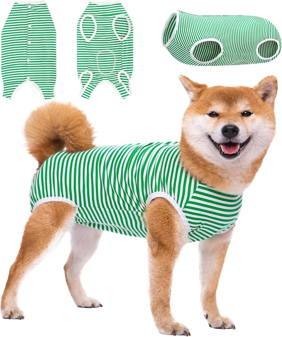 Dog Surgery Suit Female Spay Recovery Suit for Dogs, Dog Onesie Body Suits for Surgery Male Neuter, Breathable Surgical Recovery Suit to Stop Licking Cone Alternative for Dogs Puppy (XL)