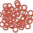 uxcell Silicone O-Ring, 5.5mm OD, 3.5mm ID, 1mm Width, VMQ Seal Rings Gasket, Red, Pack of 200