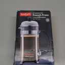 Bodum 34oz Chambord French Press Coffee Maker, High-Heat Borosilicate Glass, Brushed Stainless Steel  Made in Portugal (Matte Chrome)