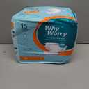 WhyWorry Adult Diapers with Tabs, Disposable Incontinence Briefs for Women & Men with Maximum Absorbency, Adult Briefs for Incontinence Overnight, Odor Control, Unisex, Medium, 15 Count