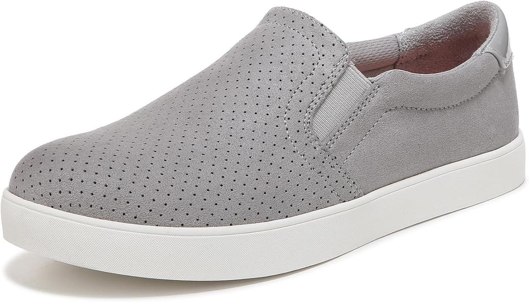 Dr. Scholl's Women's Madison Sneaker (8.5 Wide, Grey Cloud Microfiber)