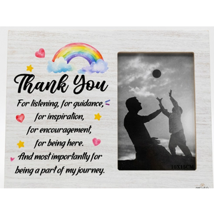 Thank You Gift for Women and Man Wood Picture Frame, Person Appreciation Gifts Picture Frames, 4 x 6 Inch Photo 