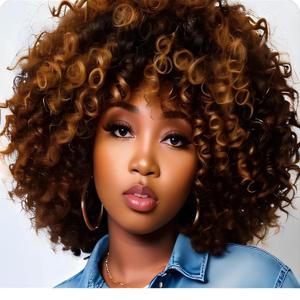 60 Strands 2X Ringlet Wand Curl Jamaican Bounce Crochet Braids 8 inch 3Packs Crochet Hair Extensions Blonde Ombre Crochet Braiding Hair (8Inch (Pack of 3), 4/27 Ombre)