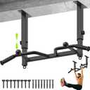 SELEWARE Heavy Duty Welded Pull Up Bar, Versatile Doorway Wall Mount, Joist Mounted, and Ceiling Mounted Chin Up Bars, Thick Metal Sturdy Construction for Full Body Workouts Support 500 lbs