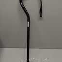 DMI Walking Cane and Walking Stick for Adult Men and Women, FSA Eligible, Lightweight and Adjustable from 30-39 Inches, Supports up to 250 Pounds with Ergonomic Hand Grip and Wrist Strap, Black, 37"