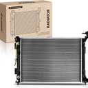 A-Premium Engine Coolant Radiator Assembly with Transmission Oil Cooler Compatible with Kia Optima 2016 2017 2018 2019 2020 L4 2.4L, Automatic Transmission, Replace# 25310C1100, 25310C1150