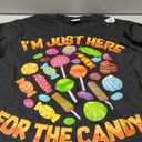 I'm Just Here for The Candy Funny Halloween Pun T-Shirt L