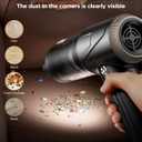 Handheld Vacuum Cleaner 26000Pa Suction with Brushless Motor, 4-in-1 Portable Mini Car Vacuum with 3 Suction Modes, Cordless Vacuum with LED Light, Type-C Charge for Car, Office Desk, Keyboards