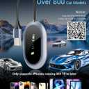 Wireless CarPlay Adapter - Converts Wired to Wireless CarPlay in 5 Seconds, Plug & Play, A7 Dual-Core Chip, Zero Latency, Stable Connection, Compatible with Apple iPhone iOS 10+ & Vehicles 2015+