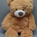 HollyHOME Teddy Bear Stuffed Animal Plush Giant Teddy Bears with Footprints Big Bear 36 inch Tan
