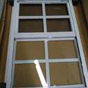 Melkus Shed Windows 1 Piece 12"x18" Flush Mount Household Windows with Tempered Glass and Screen, Sliding Windows for Chicken Coop, Shed, Garage, Playhouse, Barn,Greenhouse, White