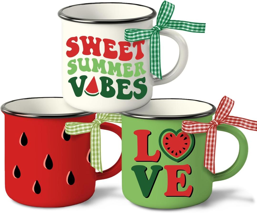 Merry Christmas Mini Coffee Mug Set of 3, Xmas Stink Stank Stunk Santa Hat Green 5 oz Mini Coffee Cups Tiered Tray Decor, Hohoho Funny Holiday Kitchen Coffee Bar Decorations Housewarming Gift