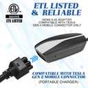 Relaxweex 16" Adapter Compatible with Tesla Gen 2 Mobile Portable Charger Connect Mobile Charger to Handle(not Compatible with Pre-2018 Model S/x Vehicles)(6-20p)