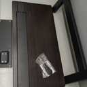 Laptop Desk for Bed, Adjustable Overbed Bedside Table with Swivel Hidden Wheels, Pneumatic Sliding Desk Mobile Desk Workstation for Home and Hospital, Height-Enhanced Version (Maple)