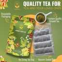 Jasmali Soursop Tea - 60 Dried Soursop Leaves Tea Bags, Herbal Tea, Hoja de Guanabana, Vacuum Sealed, Sourced from Thailand, Caffeine Free, Gluten Free