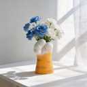 Cute Cat Paw Flowers Vase Dried Floral Resin Vase for Home, Office, Bookshelf & Space-Saving Organizer, Cat Lover Christmas Birthday Gifts (Not Including Flowers)
