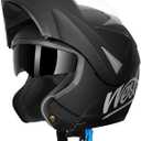 Westt Dirtbike Helmets for Adults - Liftable Chin Half & Full Helmet Motorcycle - Motorcycle Helmets Motorbike Open Face Dual Visor DOT Helmet(M/Black Gold Torque)