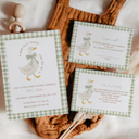 Diaper and Wipes Raffle Baby Shower Game, Silly Goose Diaper Raffle Sign and 50 Cards, Mother Goose and Gosling Bow Gender Reveal Games For Guests, Baby Announcements Ideas Decoration Supplies, 17