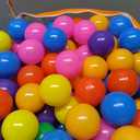 Kaptin 5.5cm 100PCS Kids Ball Pit Play Balls Soft Ocean Ball for ballpit Swim Pit Pool Tent Toddler playtent Playing Tent Ball playpen Playhouse (Mix Colour)