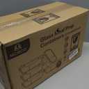 M MCIRCO [5-Pack,36 Oz] Glass Meal Prep Containers 2 Compartments Portion Control with Upgraded Snap Locking Lids Glass Food Storage Containers, Microwave, Oven, Freezer and Dishwasher (4.5 Cups) (Gray)