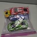 7 Inch Friction Powered Car Toys Set 4 Pack Push and Go Pull Back Race Trucks Toy Cars for Toddlers 3 4 5 6 Year Old Boys Girls Kids Birthday Gifts