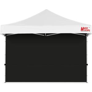 MASTERCANOPY 12x12ft Canopy SunWall Instant Canopy SideWall for Pop Up Canopy Tent Gazebos, UV Protection Sidewall Only, Spliceable (1 Pack, Black)