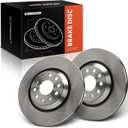 A-Premium 12.20 inch (309.9mm) Rear Vented Disc Brake Rotors Compatible with Select Volkswagen and Audi Models - Passat, Passat CC, Golf, Golf R, Tiguan, Atlas/Atlas Cross Sport, A3, Q3, 2-PC Set