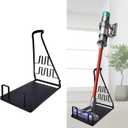 No Installation Required-Vacuum Stand,Storage Stand Docking Station Holder,Stable Metal Storage Bracket Stand Holder,Compatible with Dyson, Eureka,Tineco and Most Stick Vacuum (Black)