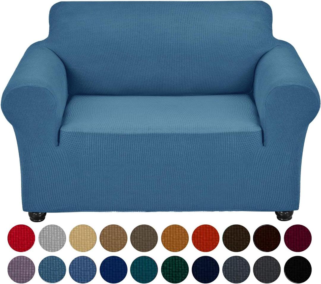 Joccun Stretch Chair Couch Cover,1-Piece Sofa Slipcover Spandex Jacquard Fabric Sofa Covers with Elastic Bottom,Washable Furniture Protector for Dogs,Cats,Kids(Armchair, Wide 35" - 55",Niagara)