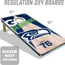 YouTheFan NFL 2’ x 4’ Professional Wood Cornhole Game