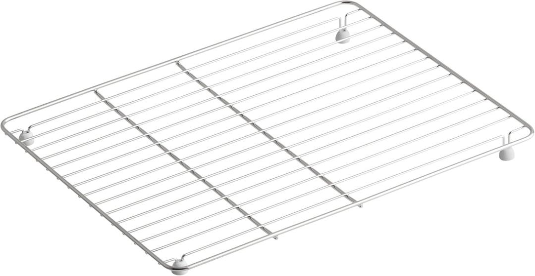 KOHLER K-6237-ST Riverby Left-Hand Sink Rack, Stainless Steel 1.00 x 18.56 x 14.13 inches