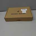 MICHEL ROUEN Golf Shirts for Men Short Sleeve Lightweight Quick Dry Pin Striped Casual Collared Polo Shirts (L)