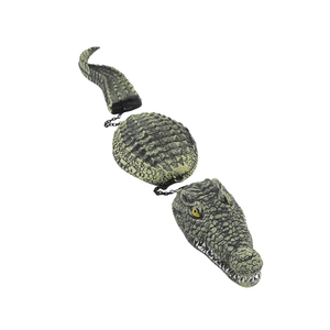 33 Inches Alligator Pool Float, Floating Alligator Decoy for Pool, Fake Alligator Simulated Floating Crocodile Figurines Decorations for Pond Outdoor Yard, Green