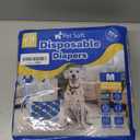 Pet Soft Dog Diapers Female Disposable Doggie Diapers with Wetness Indicator, Puppy & Cat Diapers Super Absorbent, Fit for Female Dog in Heat or Incontinence, 30pcs (M, Mixed)