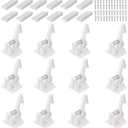 Vmaisi 6 Pack Cabinet Locks Child Safety Latches - Baby Proofing Cabinets Drawer Lock with Adhesive Easy Installation - No Drilling or Extra Screws (White) | Strong hold, Adhesive Installation. Protects curious toddlers